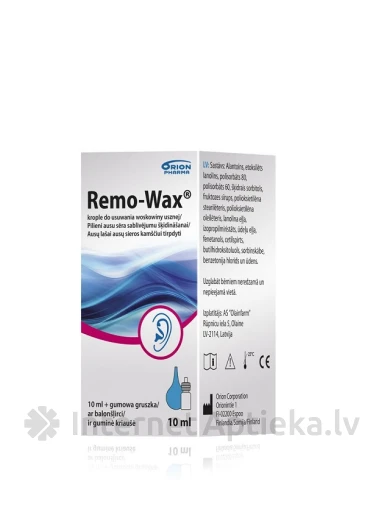 Remo-Wax kõrvatilgad väävli lahustamiseks, 10 ml | internetaptieka.lv