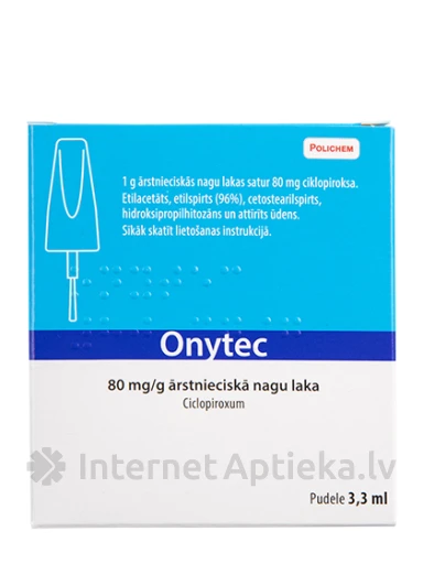 Onytec ārstnieciskā nagu laka 80 mg/g, 1 gb. | internetaptieka.lv