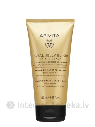 APIVITA ROYAL JELLY ELIXIR plaukų kaukė, 150 ml | internetaptieka.lv