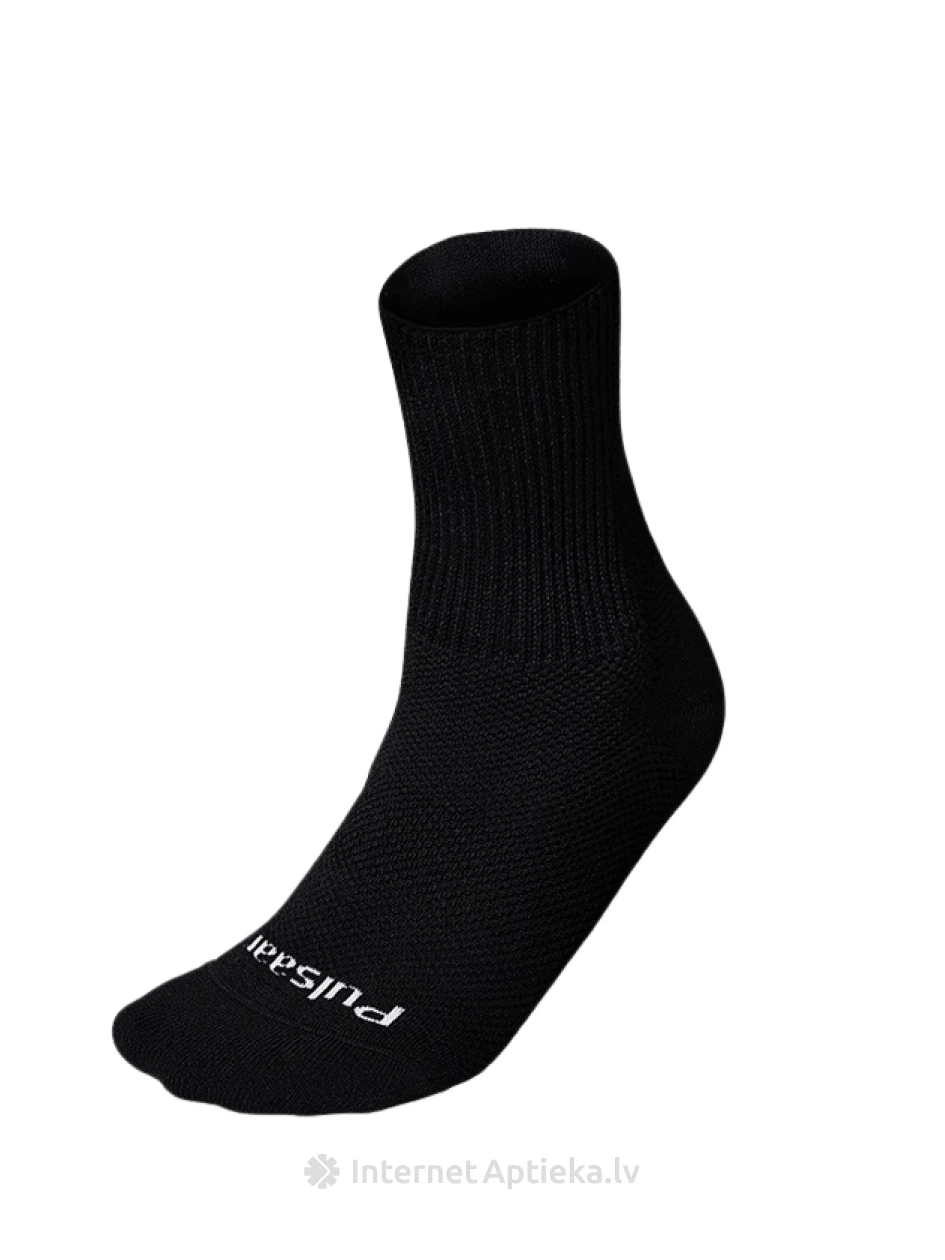 PULSAAR Бесшовные черные носки для циркуляции крови - размер S | internetaptieka.lv