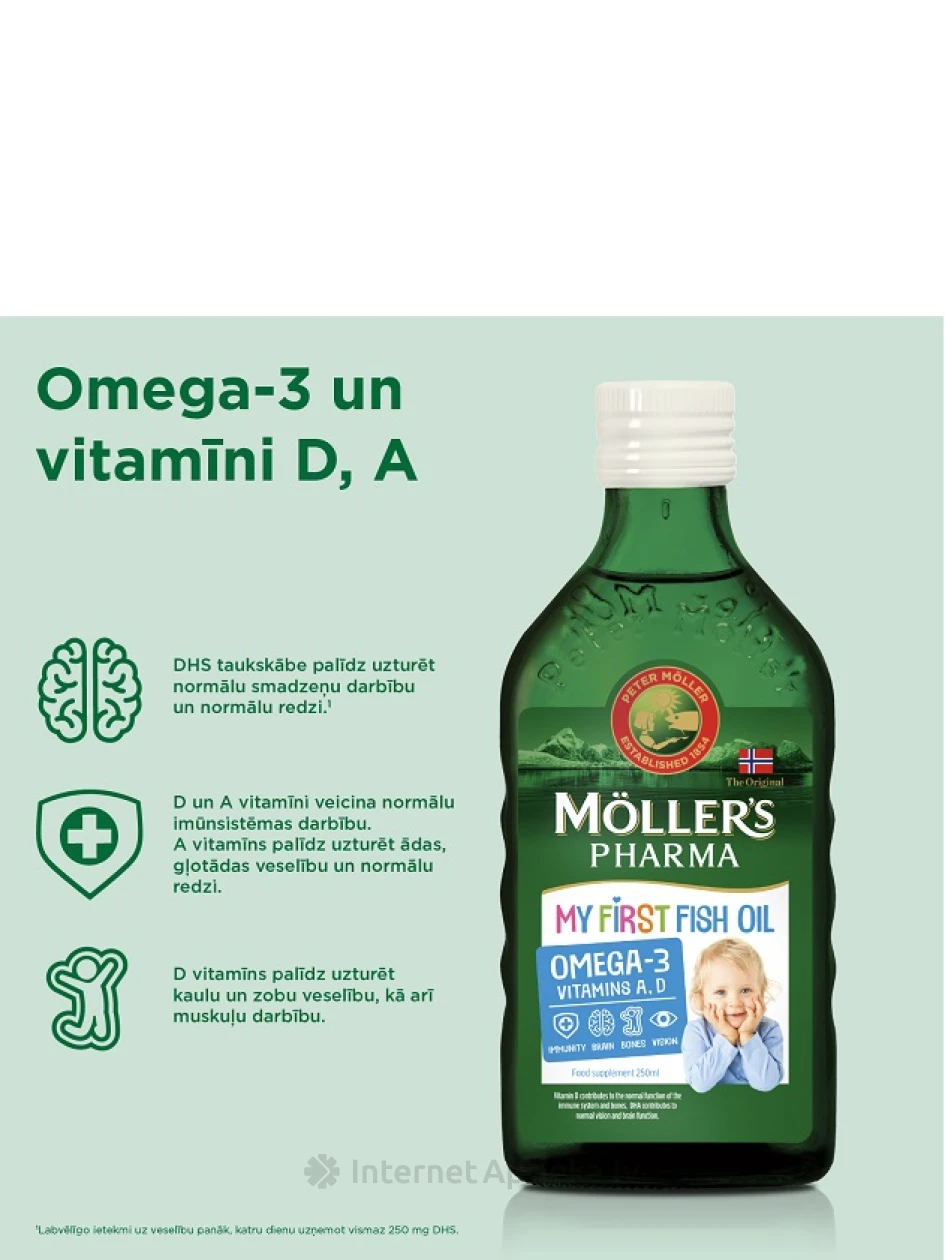 Möller′s Мой первый рыбий жир, 250 мл | internetaptieka.lv