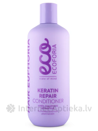 ECOFORIA Keratin Repair keratīnu atjaunojošs kondicionieris, 400 ml | internetaptieka.lv