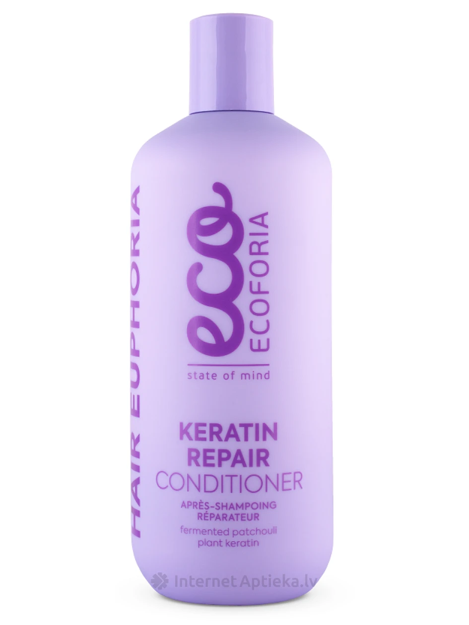 ECOFORIA Keratin Repair keratīnu atjaunojošs kondicionieris, 400 ml | internetaptieka.lv