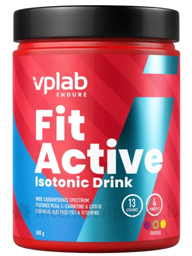 VPLab FitActive Izotonisks dzēriens Tropical Fruit, 500 g | internetaptieka.lv