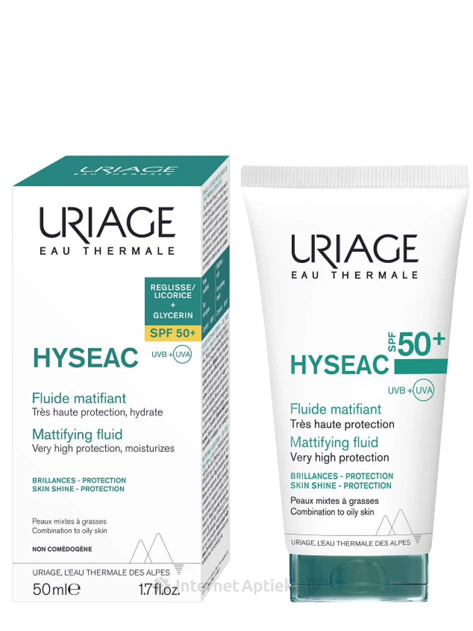 URIAGE Hyseac fluīds SPF50+, 50 ml | internetaptieka.lv