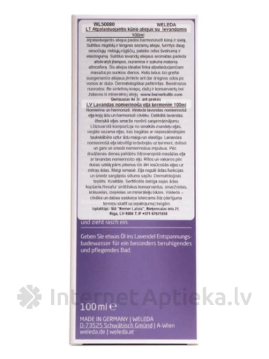 Weleda Лавандовое масло с дозатором, 100 мл | internetaptieka.lv