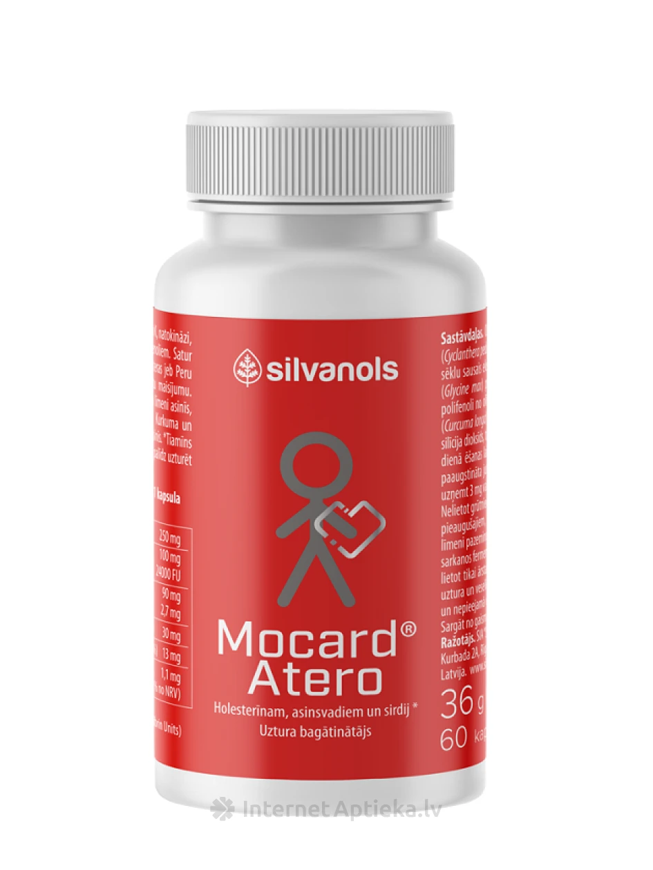 MOCARD ATERO, 60 капсул | internetaptieka.lv