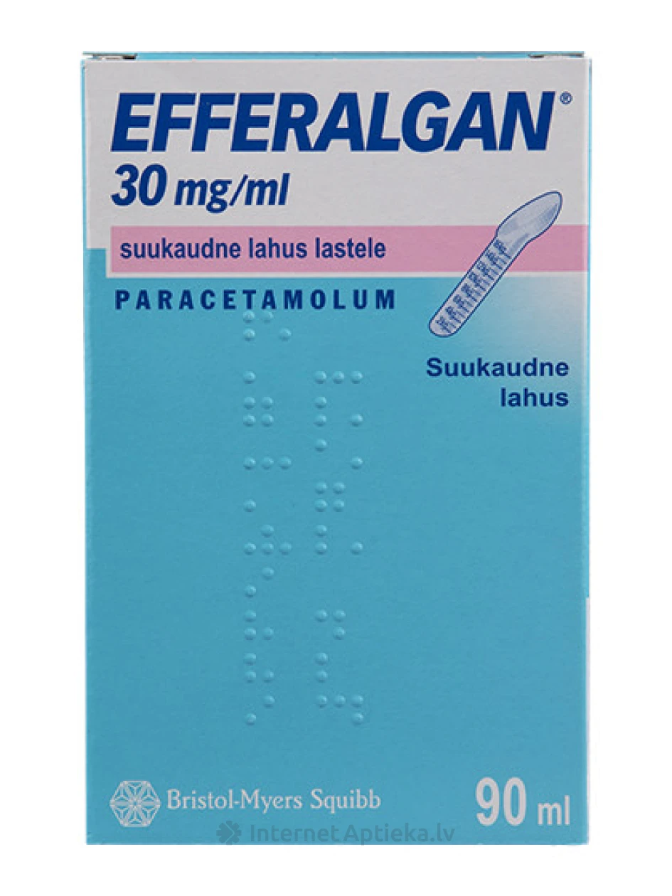 Efferalgan 30mg/ml lahus lastele, 90 ml | internetaptieka.lv