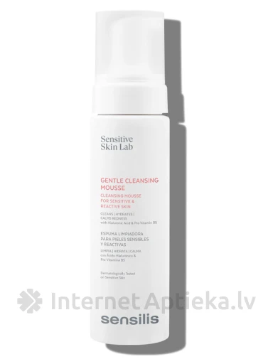SENSILIS Gentle Cleansing Mousse puhastusvaht tundlikule nahale, 200 ml | internetaptieka.lv