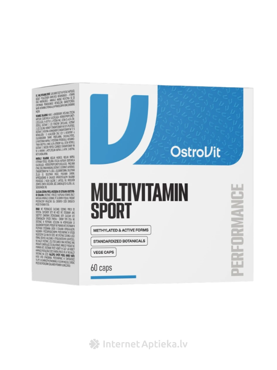 OstroVit VITA&MINERALS Sport капсулы, 60 шт. | internetaptieka.lv