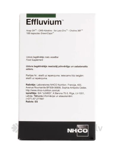 Effluvium matu veselībai, 168 kapsulas | internetaptieka.lv