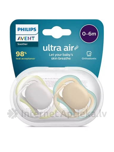 Philips Avent māneklītis Ultra Air NEUTRAL, 0-6 mēn., 2 gab | internetaptieka.lv