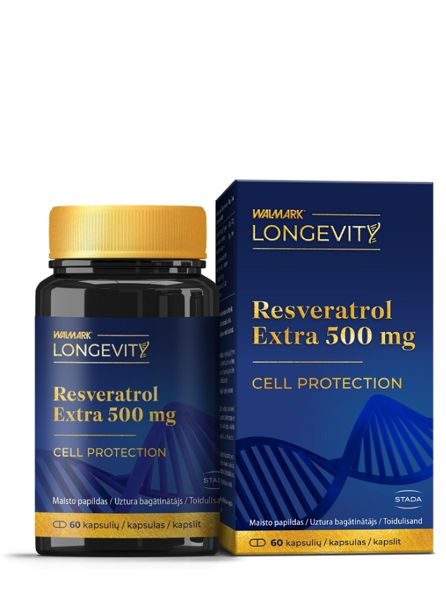 Walmark LONGEVITY Resveratrol Extra 500 mg