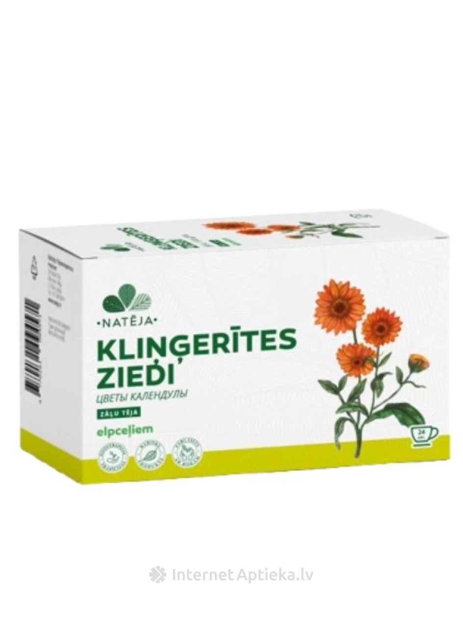 Чай Natēja Календула, 24 пакетиков | internetaptieka.lv
