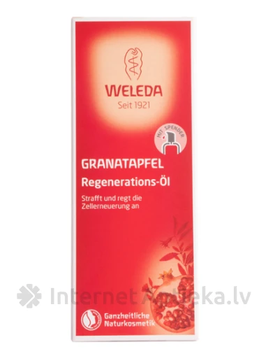 Weleda Гранатовое масло для тела с дозатором, омолаживающее, 100 мл | internetaptieka.lv