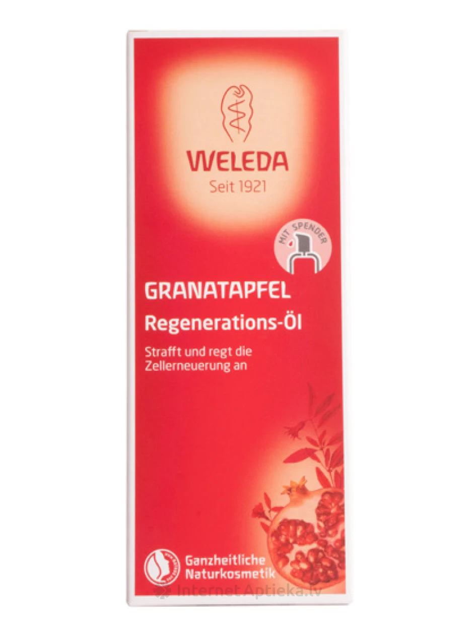 Weleda Гранатовое масло для тела с дозатором, омолаживающее, 100 мл | internetaptieka.lv