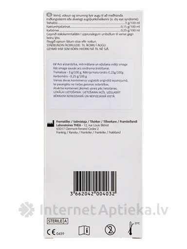 Thealoz Duo geel-niisutavad silmatilgad, 30 unidoosi | internetaptieka.lv