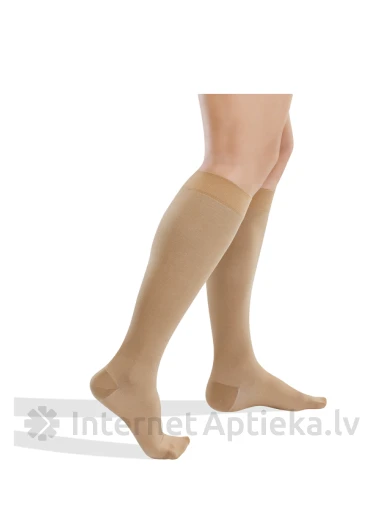 Tonus Elast Medicīniskās kompresijas pusgarās zeķes ar kokvilnu Nr.3 (bēša) | internetaptieka.lv