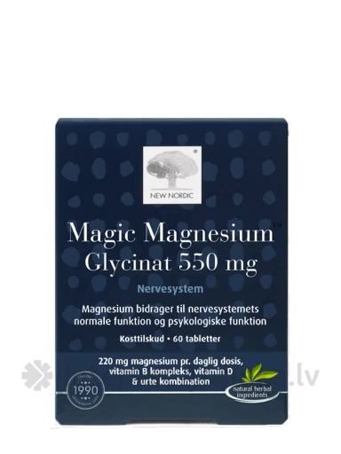 NewNordic Magic Magnesium Glycinat, 60 tabletes | internetaptieka.lv
