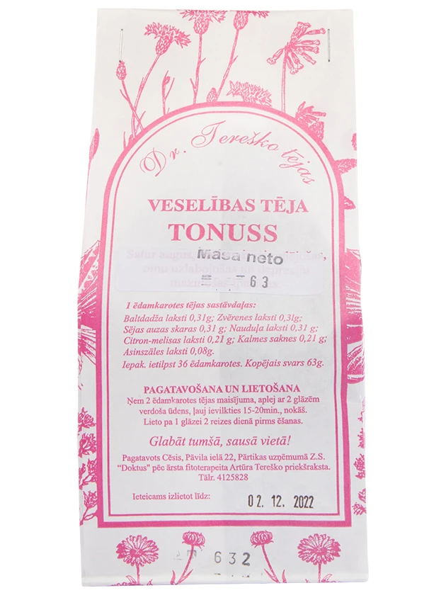 Dr.Tereško tēja Tonuss, 85 g