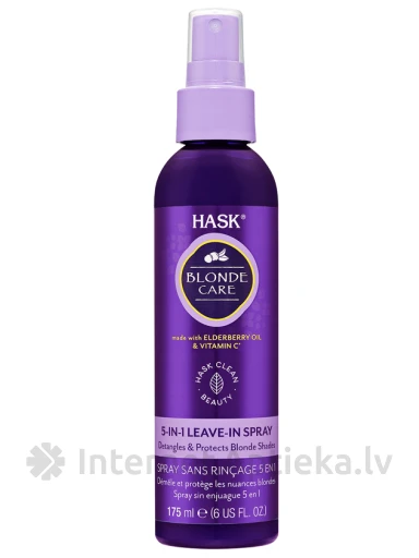 HASK  pihustatav palsam blondidele juustele 5in1, 175 ml | internetaptieka.lv