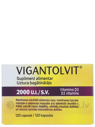 Vigantolvit 2000SV, 120 капсул | internetaptieka.lv