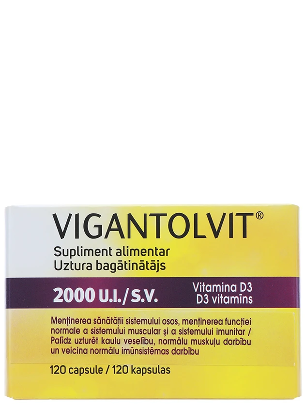 Vigantolvit 2000SV, 120 kapsulas - InternetAptieka.lv