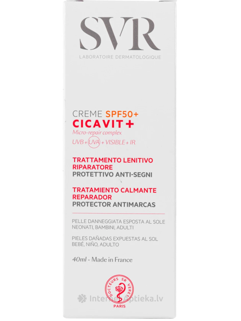 SVR SOS-крем для быстрого заживления с SPF50+, 40 мл | internetaptieka.lv
