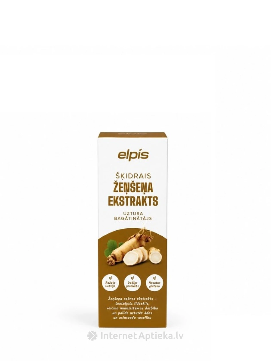 ELPIS Šķidrais žeņšeņa ekstrakts, 50 ml | internetaptieka.lv