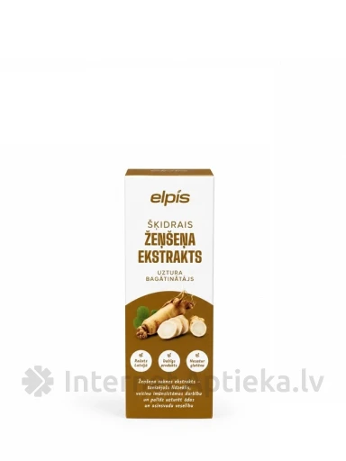 ELPIS Šķidrais žeņšeņa ekstrakts, 50 ml | internetaptieka.lv
