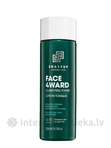 SHAKEUP Cosmetics FACE 4WARD очищающий тоник, 200 мл | internetaptieka.lv