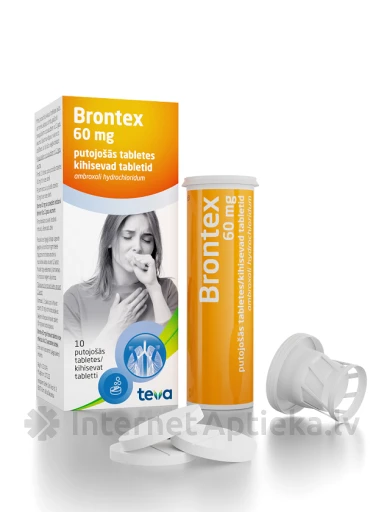 Brontex 60 mg, 10 putojošās tabletes | internetaptieka.lv