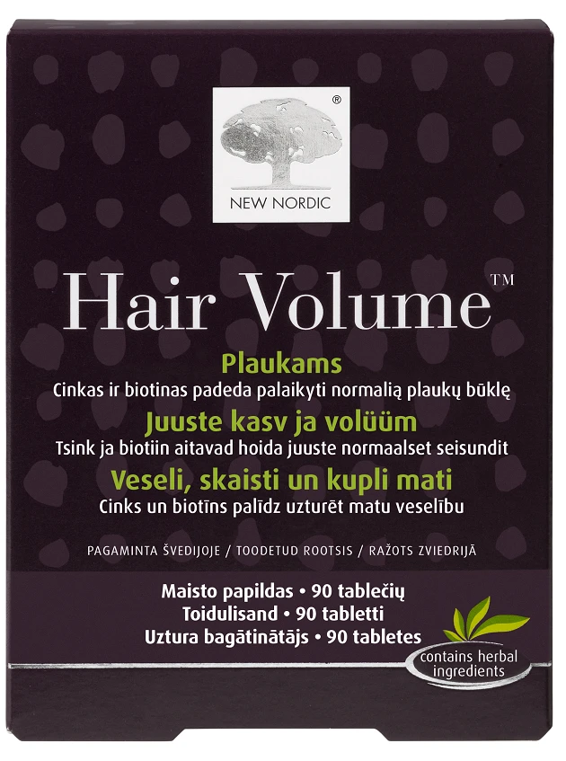 NewNordic Hair volume tabletes, 90 gb.