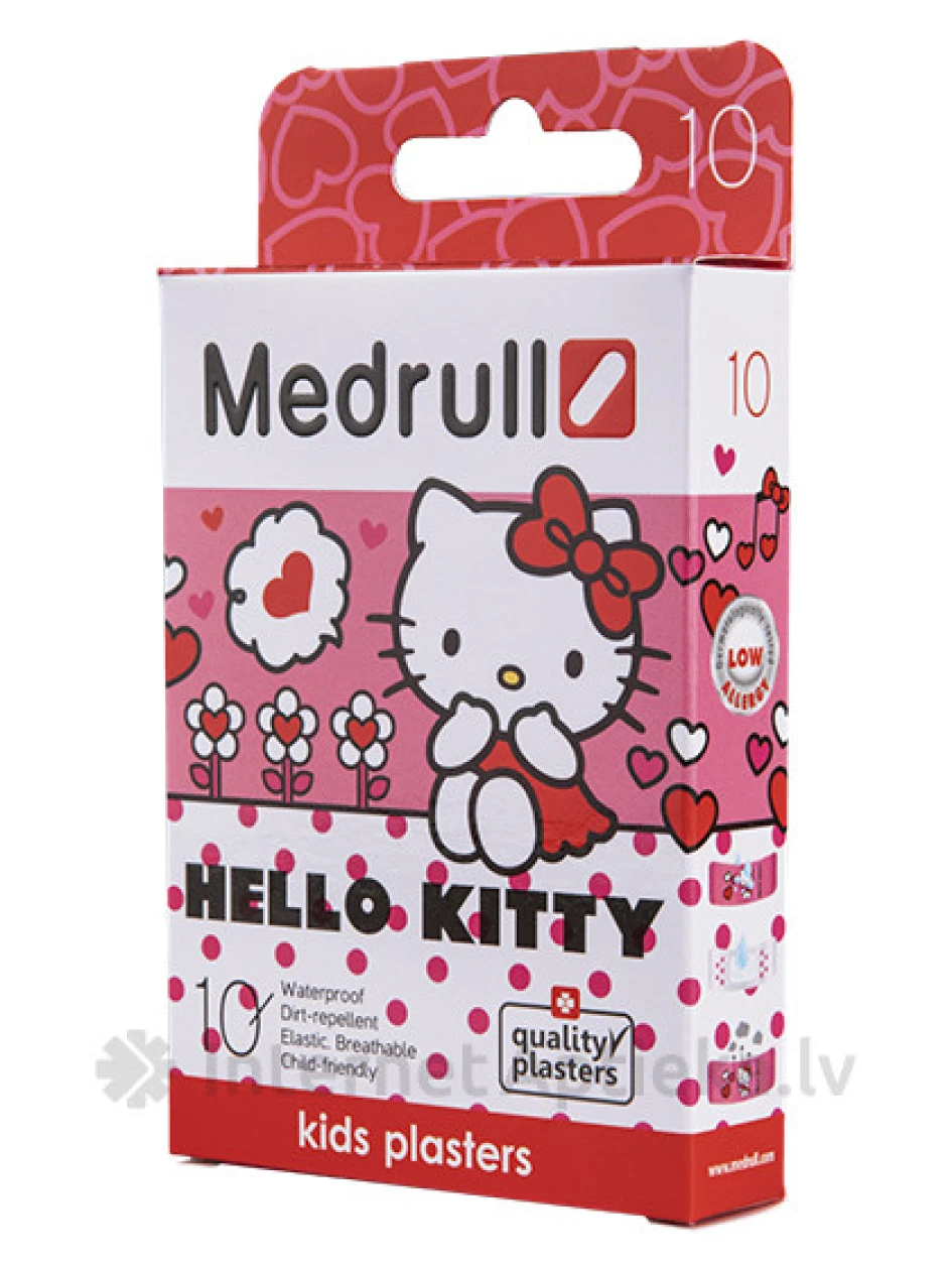 Hello Kitty пластыри для детей, 10 шт. | internetaptieka.lv