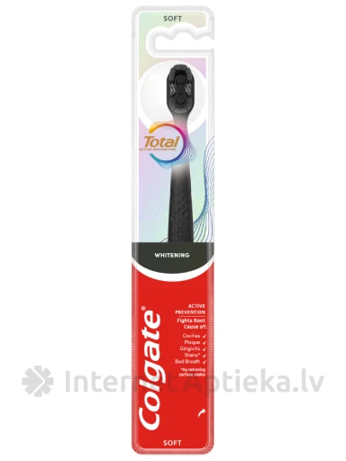 Colgate Total Black/ soft, zobu birste, zobu birste | internetaptieka.lv