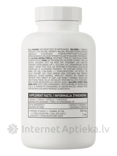 OstroVit L-teanino kapsulės, 90 vnt. | internetaptieka.lv