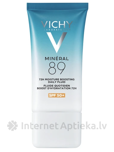 Vichy Mineral 89 Увлажняющий и регенерирующий крем-флюид 72H SPF 50+, 50 мл | internetaptieka.lv