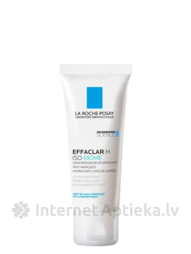 La Roche-Posay Effaclar H Iso-Biome Успокаивающая увлажняющая процедура устраняет несовершенства кожи, 40мл | internetaptieka.lv