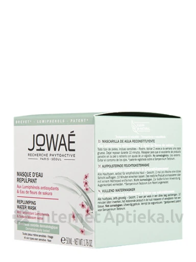 Jowae Replumping Water mitrinoša maska, 50 ml | internetaptieka.lv