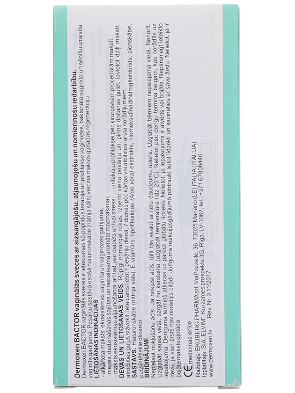 DermoXen bakter, 7 vaginaalset munarakku | internetaptieka.lv