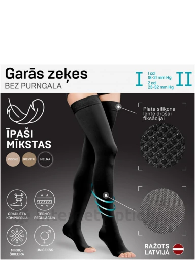 Tonus Elast Medicīniskās elastīgās kompresijas garās zeķes bez purngala, augums 2 Nr. 3 | internetaptieka.lv