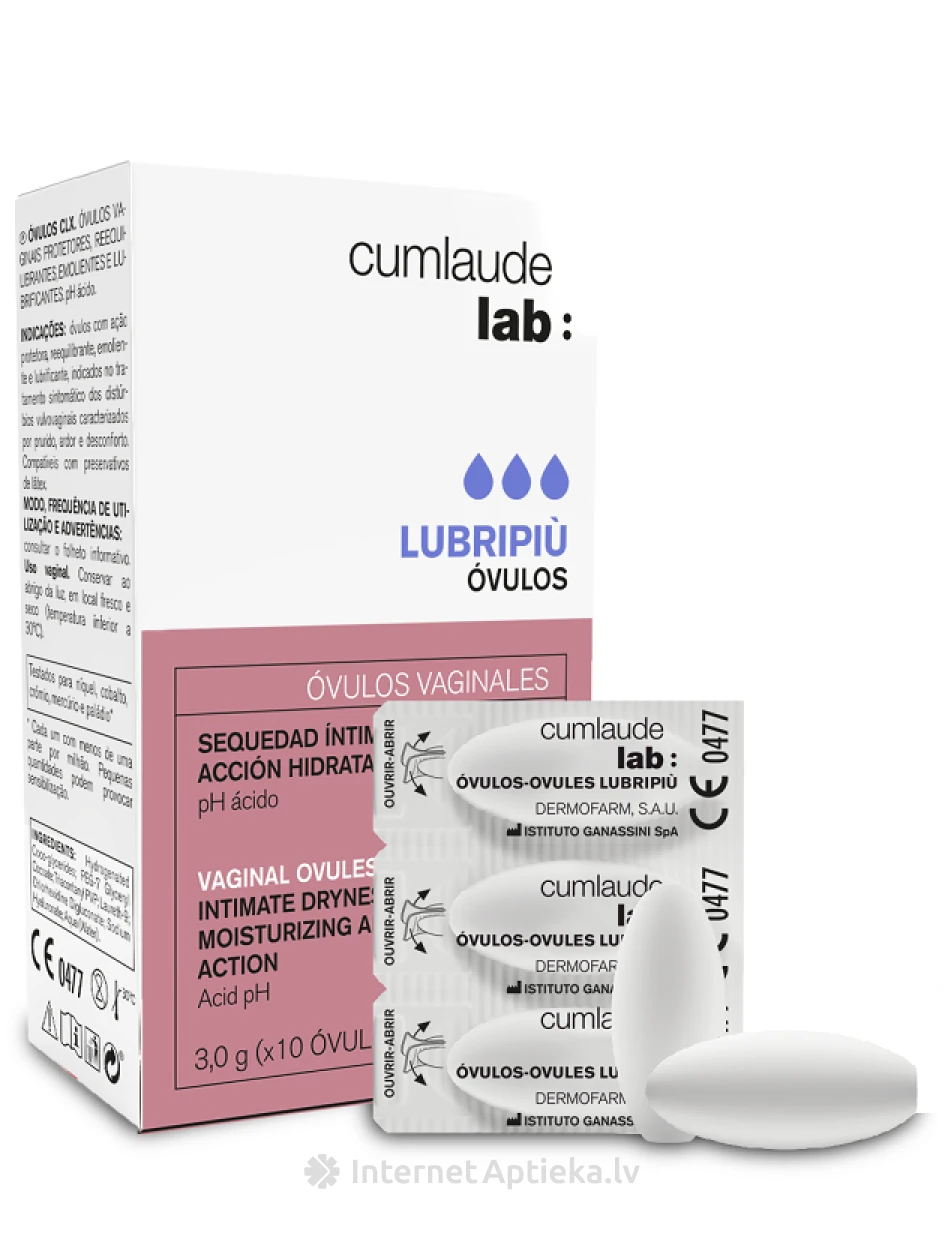 CUMLAUDE LUBRIPIU tupe munarakud, 10 x 3 g | internetaptieka.lv