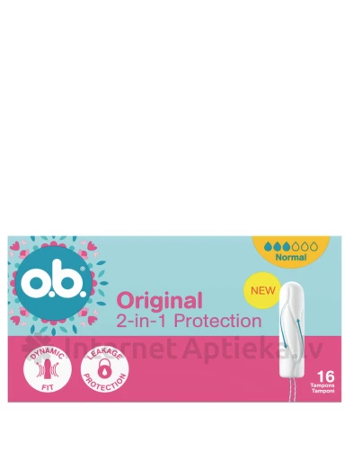 OB Гигиенические тампоны Original Normal, 16 шт. | internetaptieka.lv