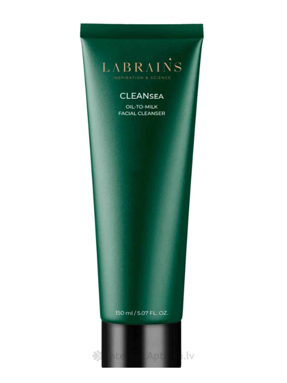LABRAINS Eļļas-pieniņa sejas attīrīšanas līdzeklis, 150 ml | internetaptieka.lv