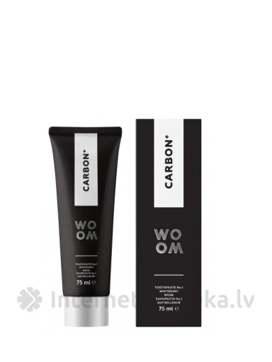Woom Carbon+ zobu pasta, 75 ml | internetaptieka.lv