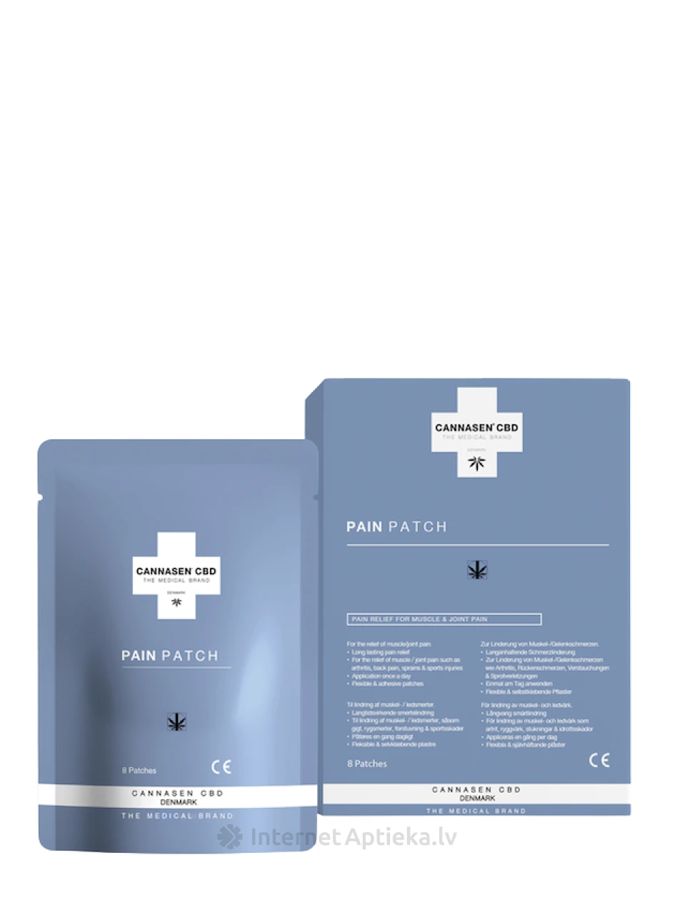 CANNASEN® Valuvaigistav plaaster, 8 tk. | internetaptieka.lv