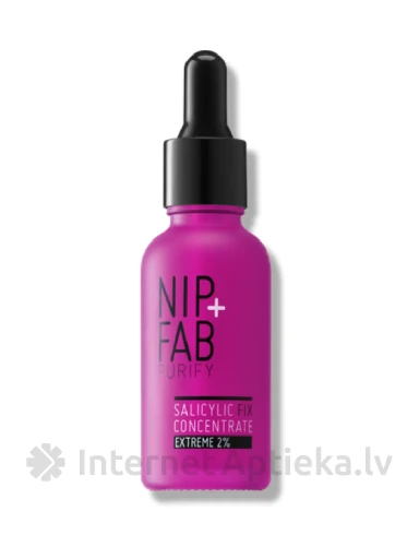 NIP+FAB Salicylic Fix serums sejai 2%, 30 ml | internetaptieka.lv