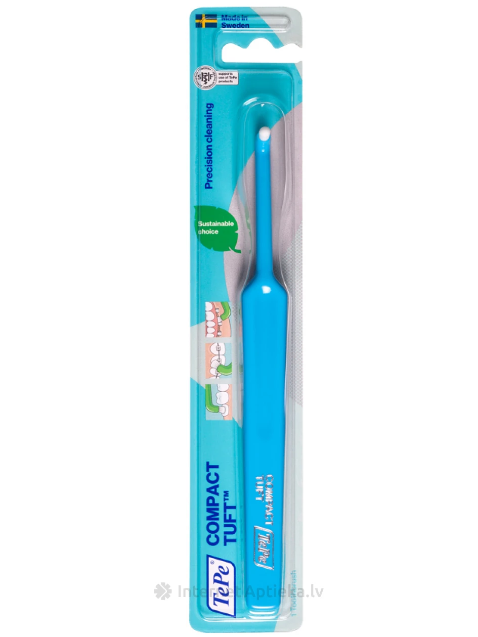 TEPE Single Tufted Brush Compact Tuft zobu suka | internetaptieka.lv