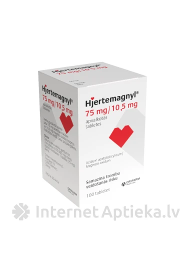 Hjertemagnüül 75 mg, 100 tabletti | internetaptieka.lv