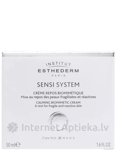 Institut Esthederm SENSI SYSTEM Nomierinošs Biomimētisks krēms, 50 ml | internetaptieka.lv